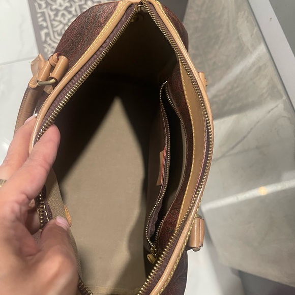 Etro Milano with lockpad Elegant Brown Leather Handbag - Picture 7 of 9